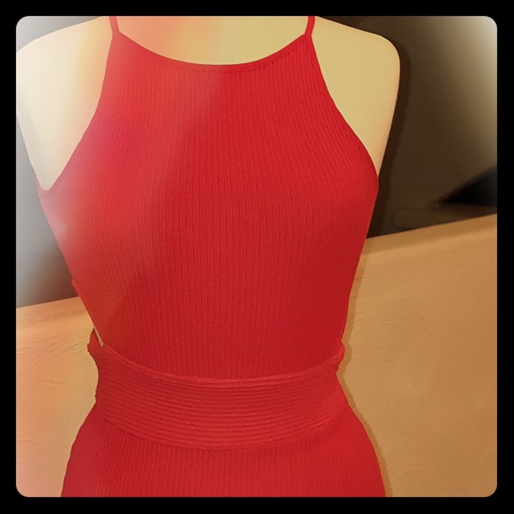 NWT Little Red Dress Bodycon Mini Size 4